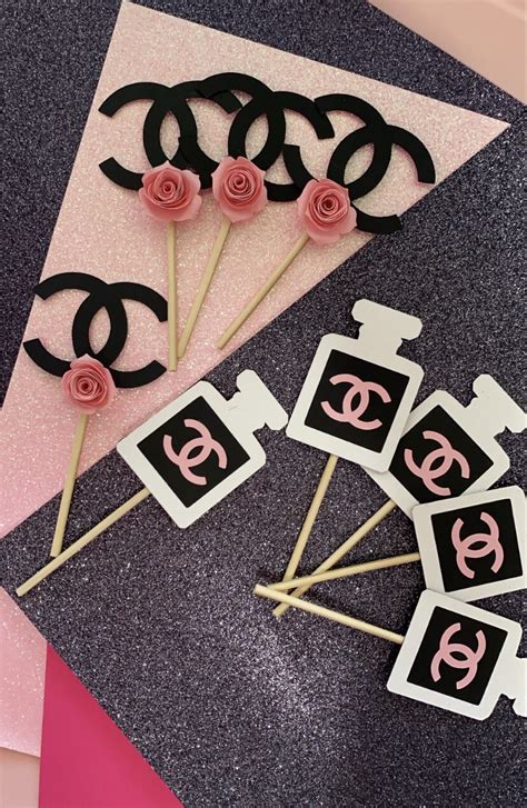 buy chanel cupcake toppers|chanel cake topper.